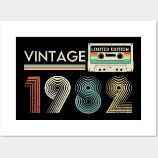 Vintage 1982 Limited Cassette Posters and Art